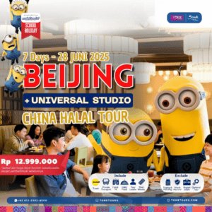 Promo Tour Halal Beijing + Universal Studio 2025 untuk Liburan Sekolah bersama keluarga dari TONE Tours
